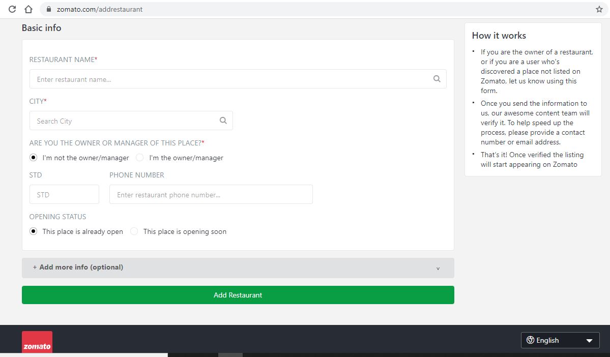 How to Register with Zomato Vakilsearch